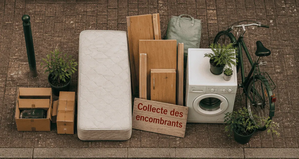 encombrants saint nazaire alignés sur trottoir