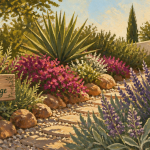 plantes plein soleil sans arrosage massif lavande sauge