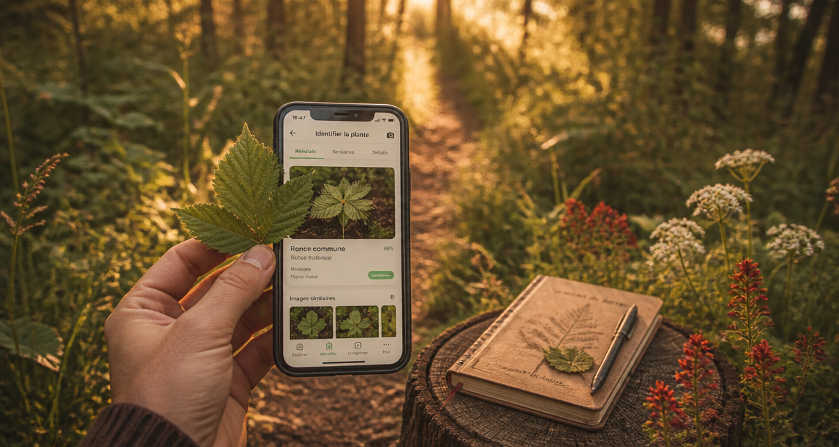 comment reconnaitre une plante avec application en forêt