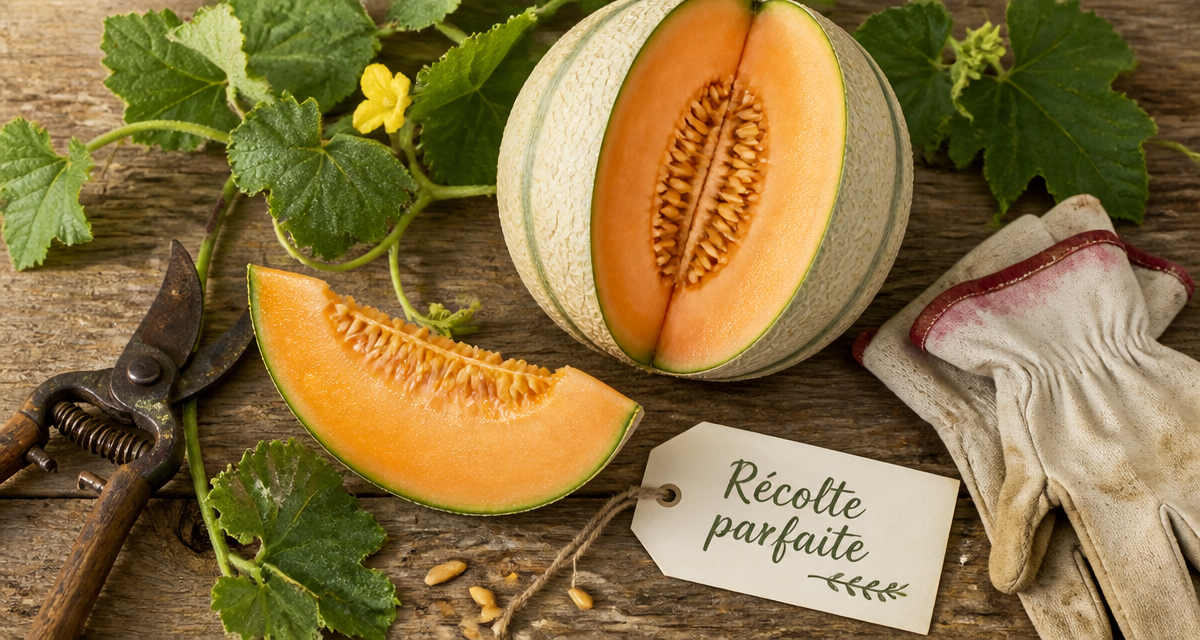 quand cueillir un melon charentais mûr sur table