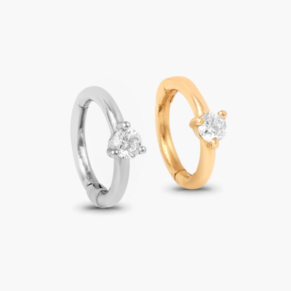 Single diamond seamless clicker