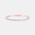 Half Eternity Flexi Tennis Bangle - Image 6
