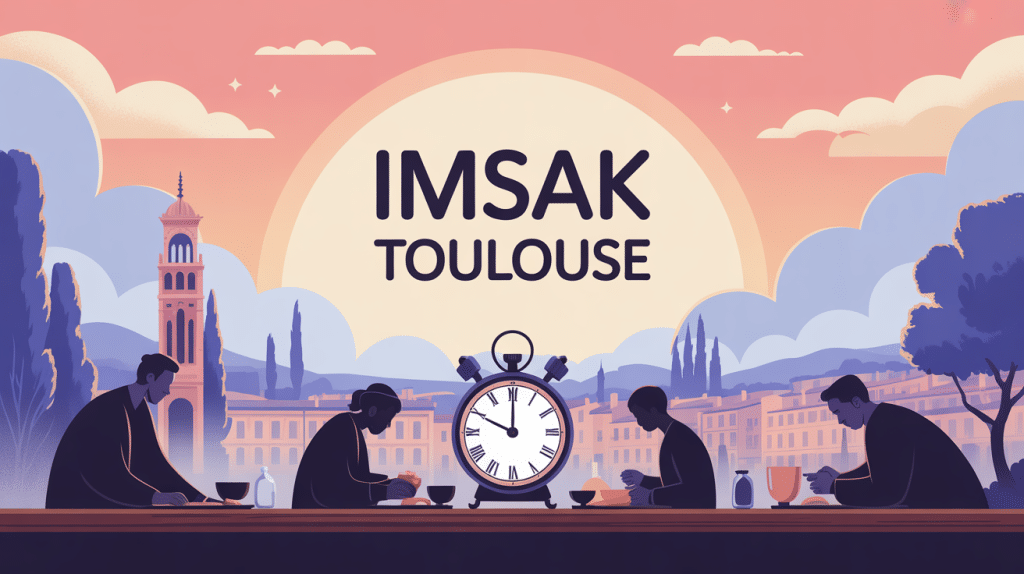 illustration début du jeûne imsak toulouse à l'aube