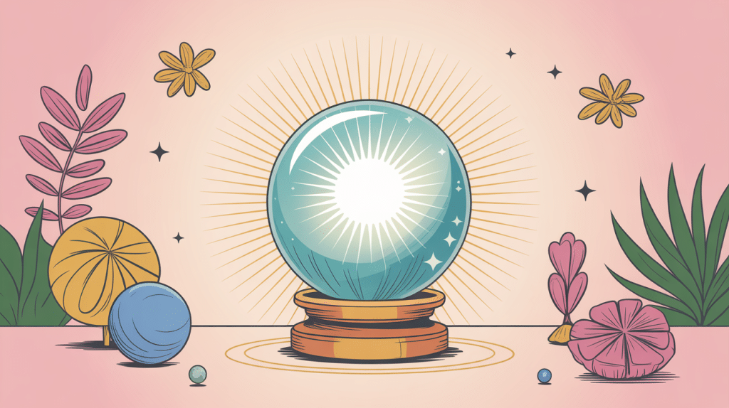interroger la boule de cristal voyance positive boule lumineuse et sereine