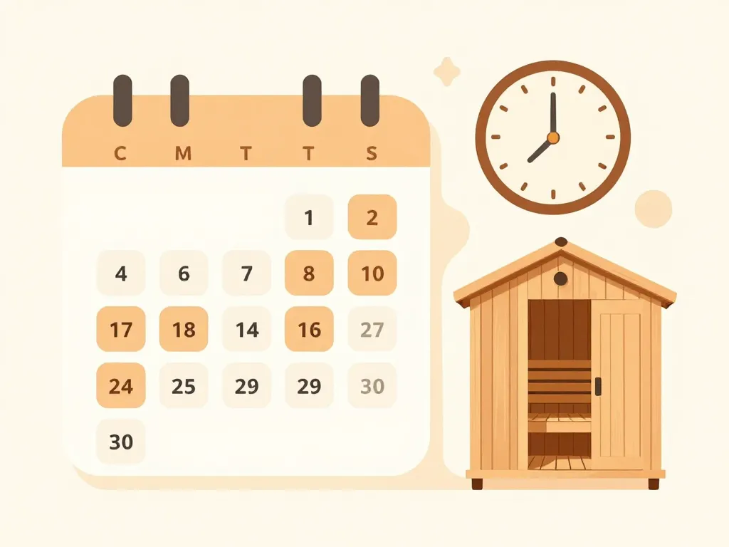 organisation séances sauna japonais combien de fois par semaine