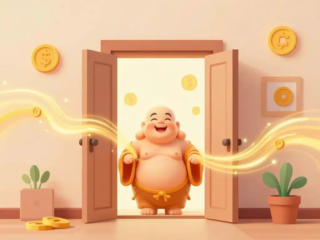 signification du bouddha rieur énergie positive feng shui