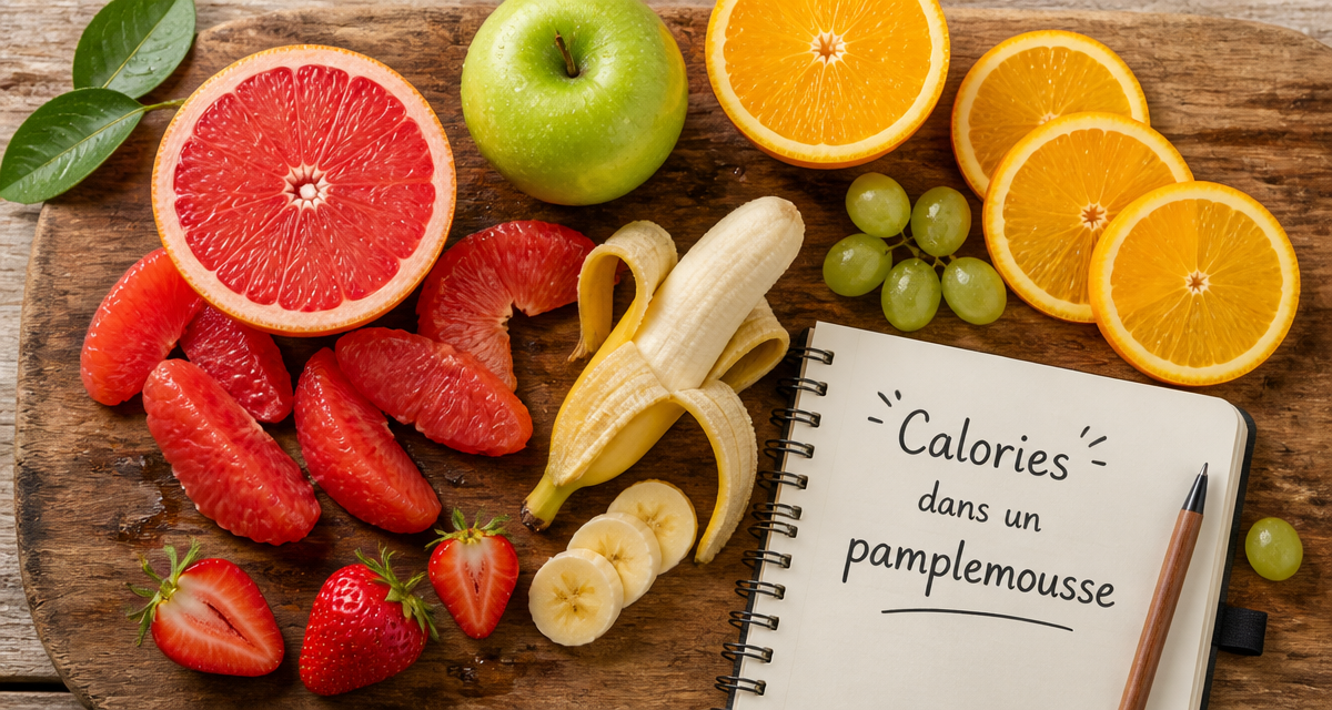calories dans un pamplemousse, fruits frais