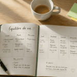 bureau organisé équilibre de vie