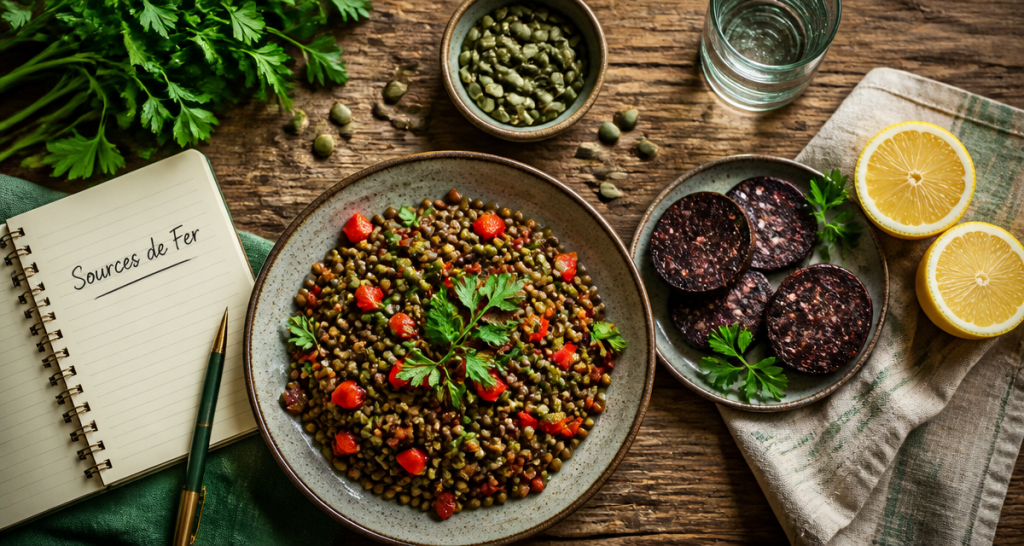manque de fer quoi manger aliments fer