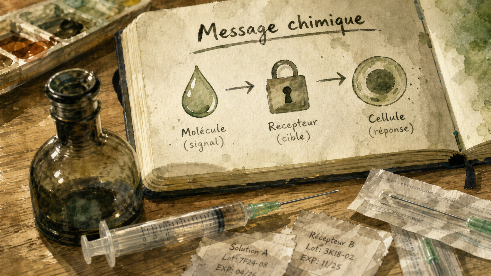 Qu est ce qu une hormone : messagers chimiques et récepteurs sur schéma
