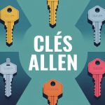 Clés Allen différents modèles atelier stylisé
