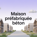 Vue d'ensemble maison préfabriquée béton inconvénients