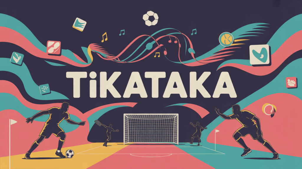 illustration centrale tikataka football musique univers digital