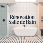 travaux de salle de bain illustration moderne