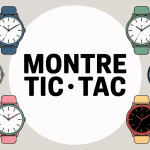 univers tic tac montre fond epure