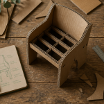 formation meubles en cartons maquette chaise outils