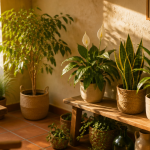 plantes d'interieur depolluante dans salon