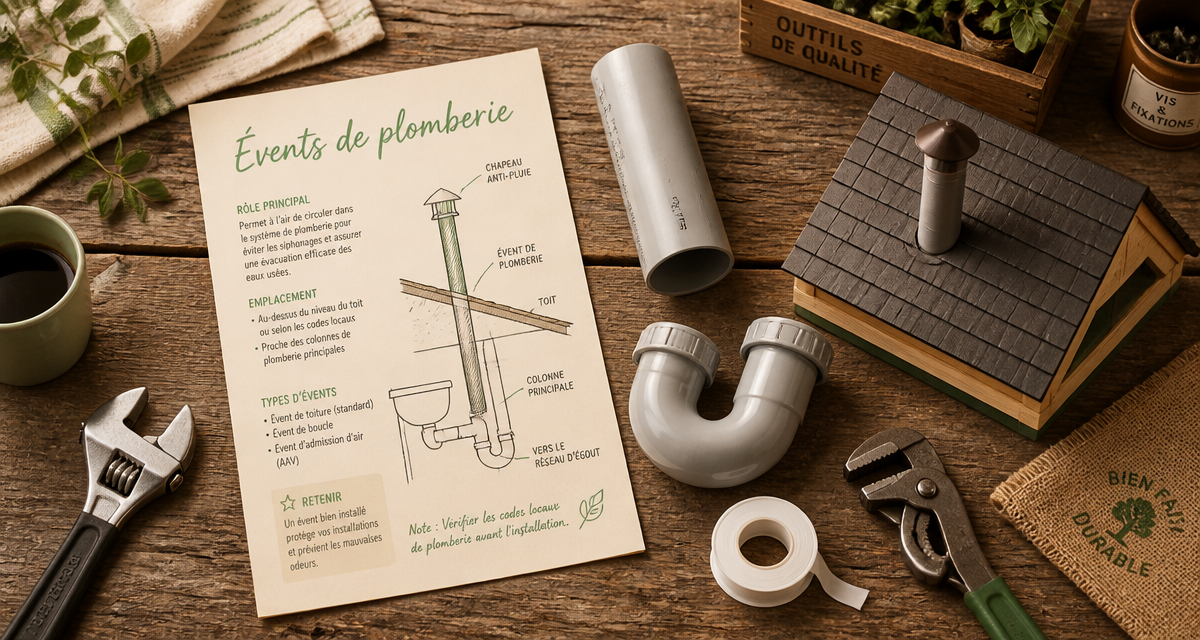 event plomberie tuyaux outils fiche technique