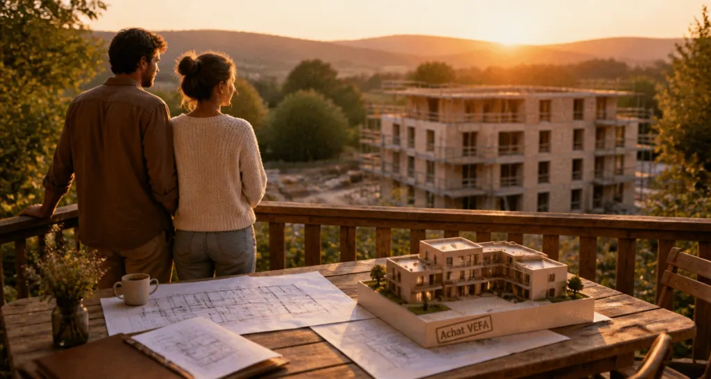 faut il acheter en vefa aujourd'hui, couple observe construction neuve