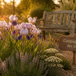 que mettre au pied des iris massif fleuri