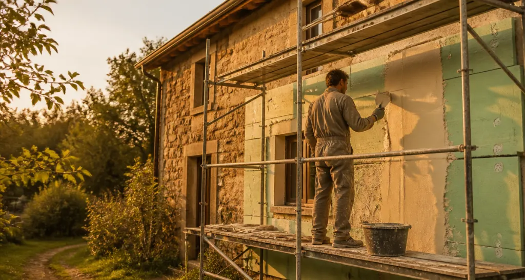 ravalement ite enduit façade isolant