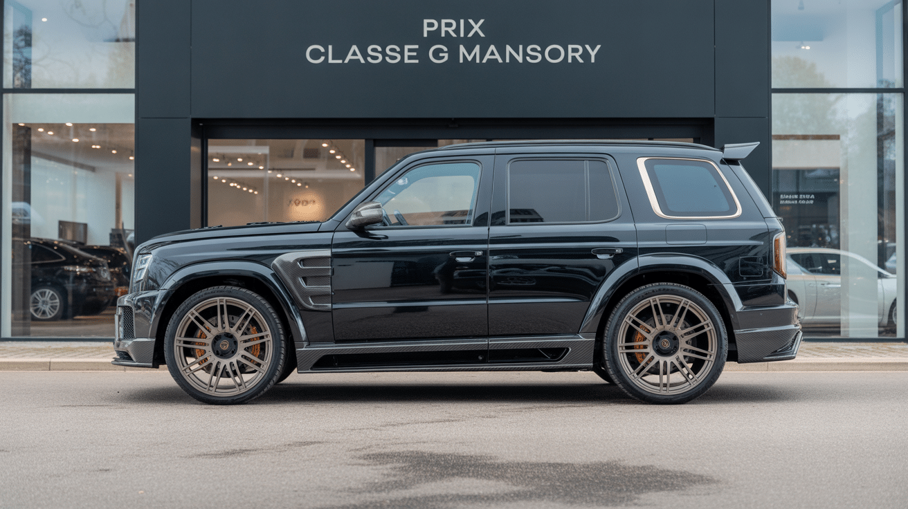 classe g mansory prix suv luxe showroom