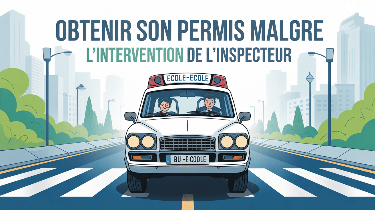 J ai eu mon permis malgré l intervention de l inspecteur auto ecole illustration