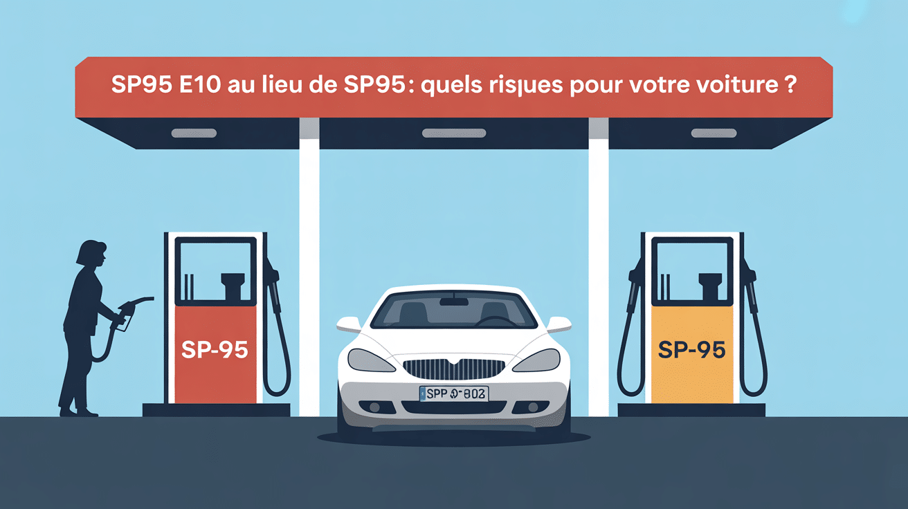 J'ai mis du SP95 E10 au lieu du SP95 à la pompe essence