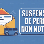 je n'ai pas recu la notification de suspension de permis illustration enveloppe