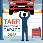 Tarif main d'oeuvre garage 2024 mécanicien au travail