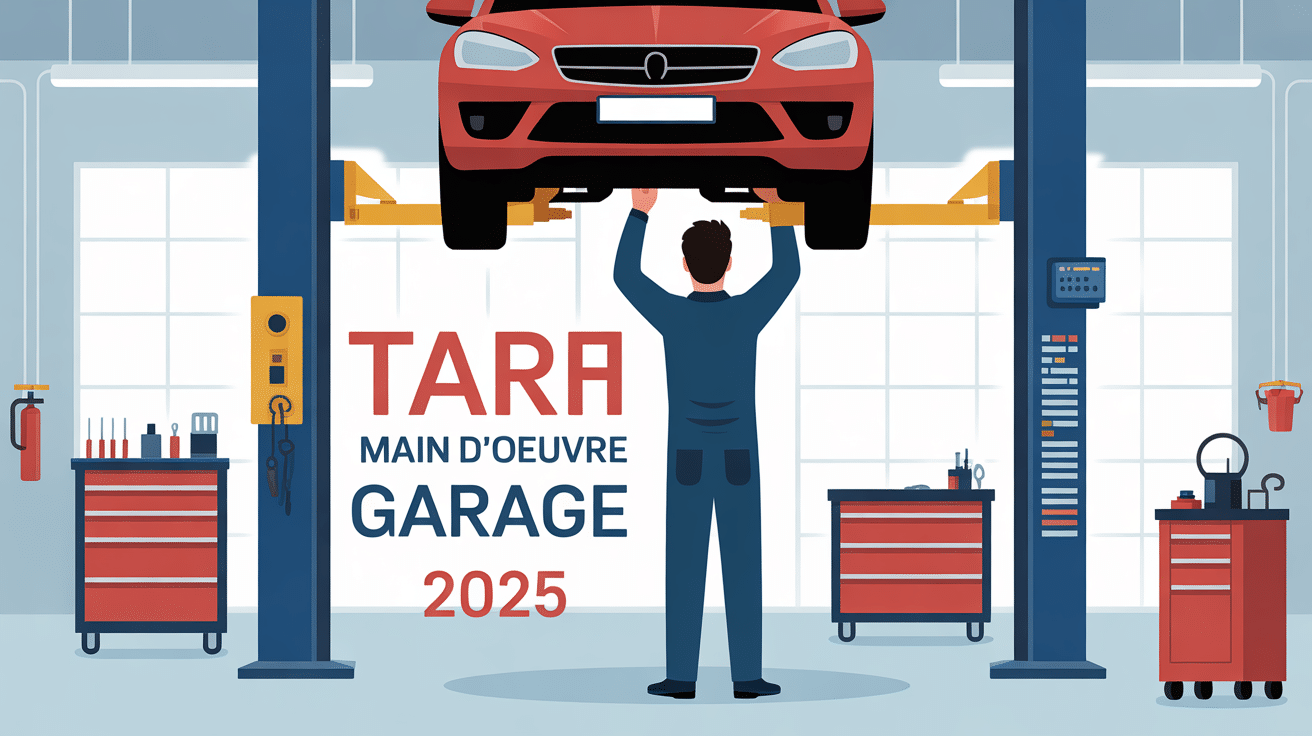 Tarif main d'oeuvre garage 2024 mécanicien au travail