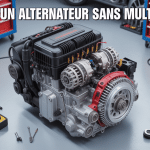tester un alternateur sans multimetre moteur voiture vue atelier
