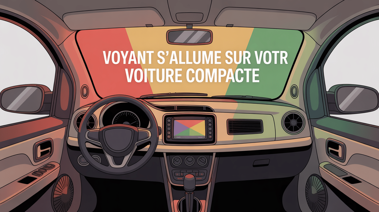 voyant dacia sandero affiché sur tableau de bord