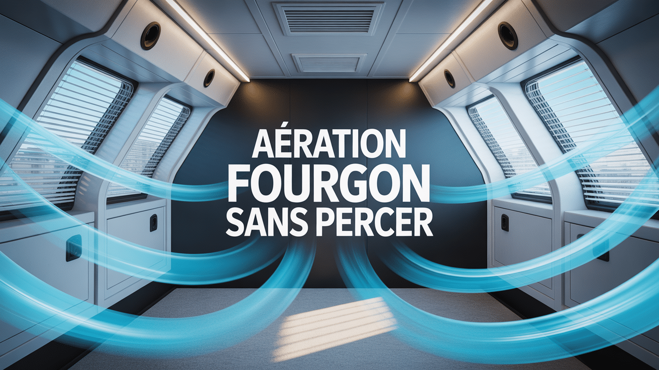 Aeration fourgon sans percer système ventilation visible