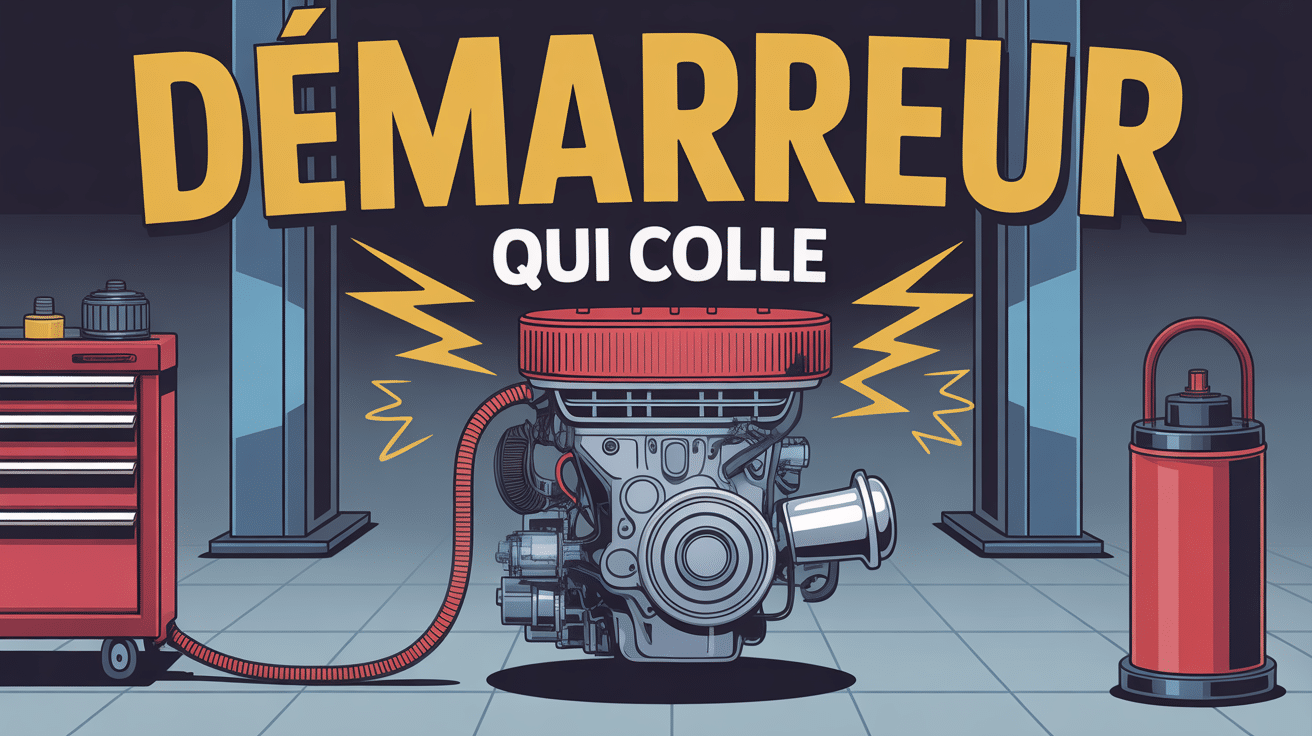 demarreur qui colle illustration panne moteur