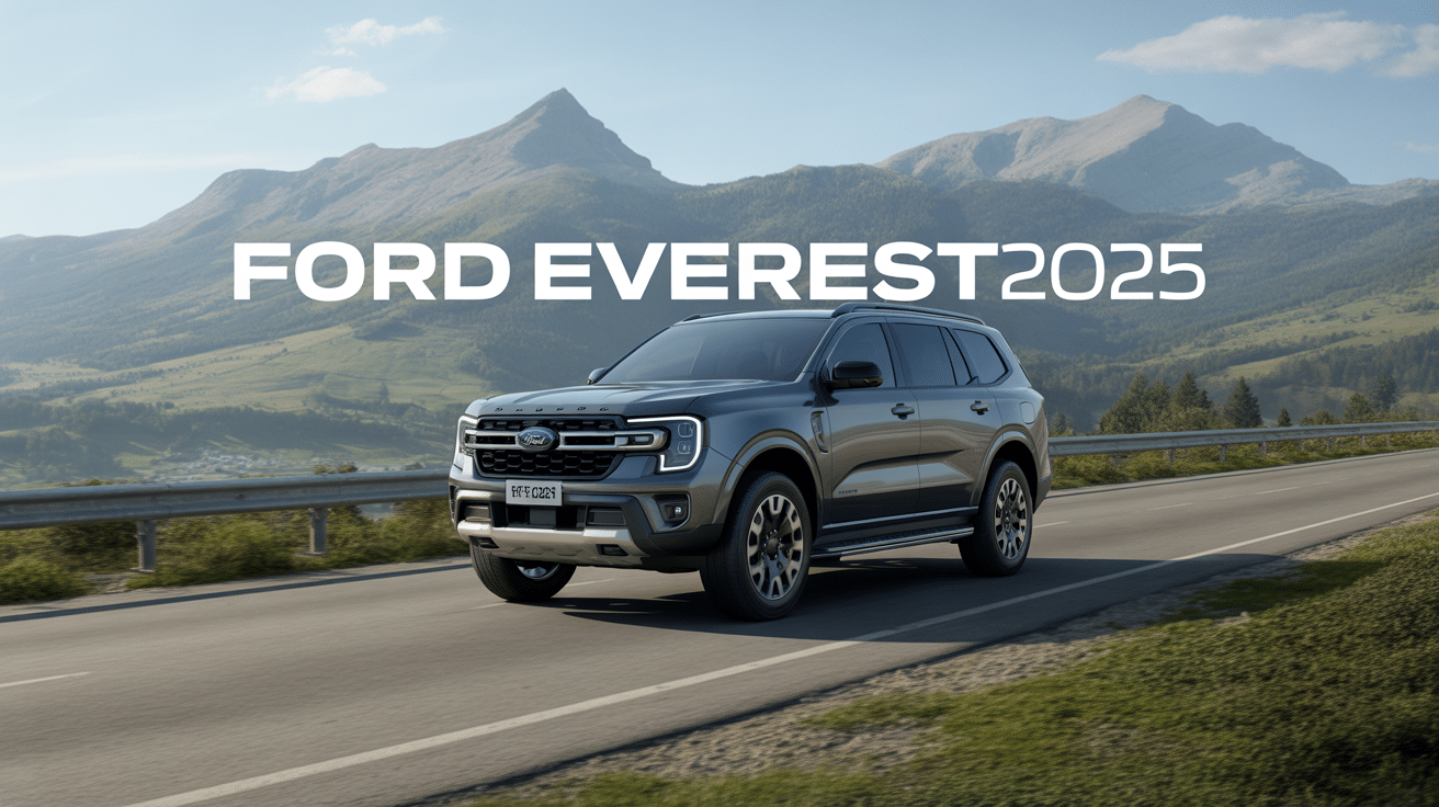 ford everest 2024 suv familial moderne sur route montagneuse