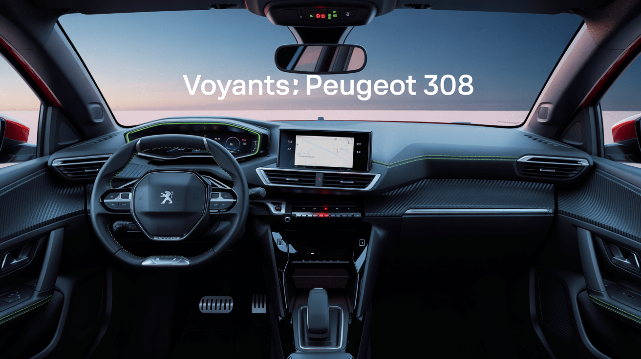 liste voyant peugeot 308 tableau de bord allumé