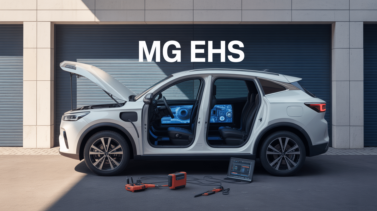 mg ehs problème moteur hybride électrique garage