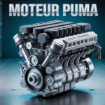 Vue moteur Puma diesel en coupe technique