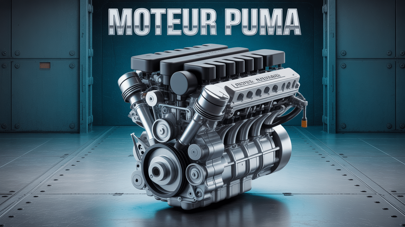 Vue moteur Puma diesel en coupe technique