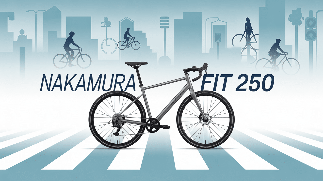 nakamura fit 250 vélo urbain gris aluminium moderne
