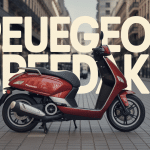 peugeot speedake garé ville scooter moderne