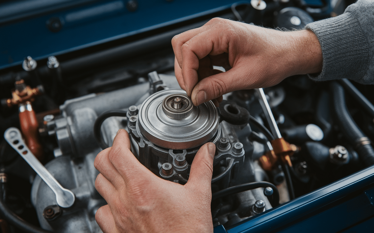 Ajustement vis d'air carburateur main et outil