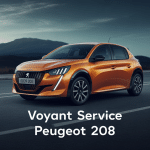 Voyant service 208 orange allumé sur tableau de bord