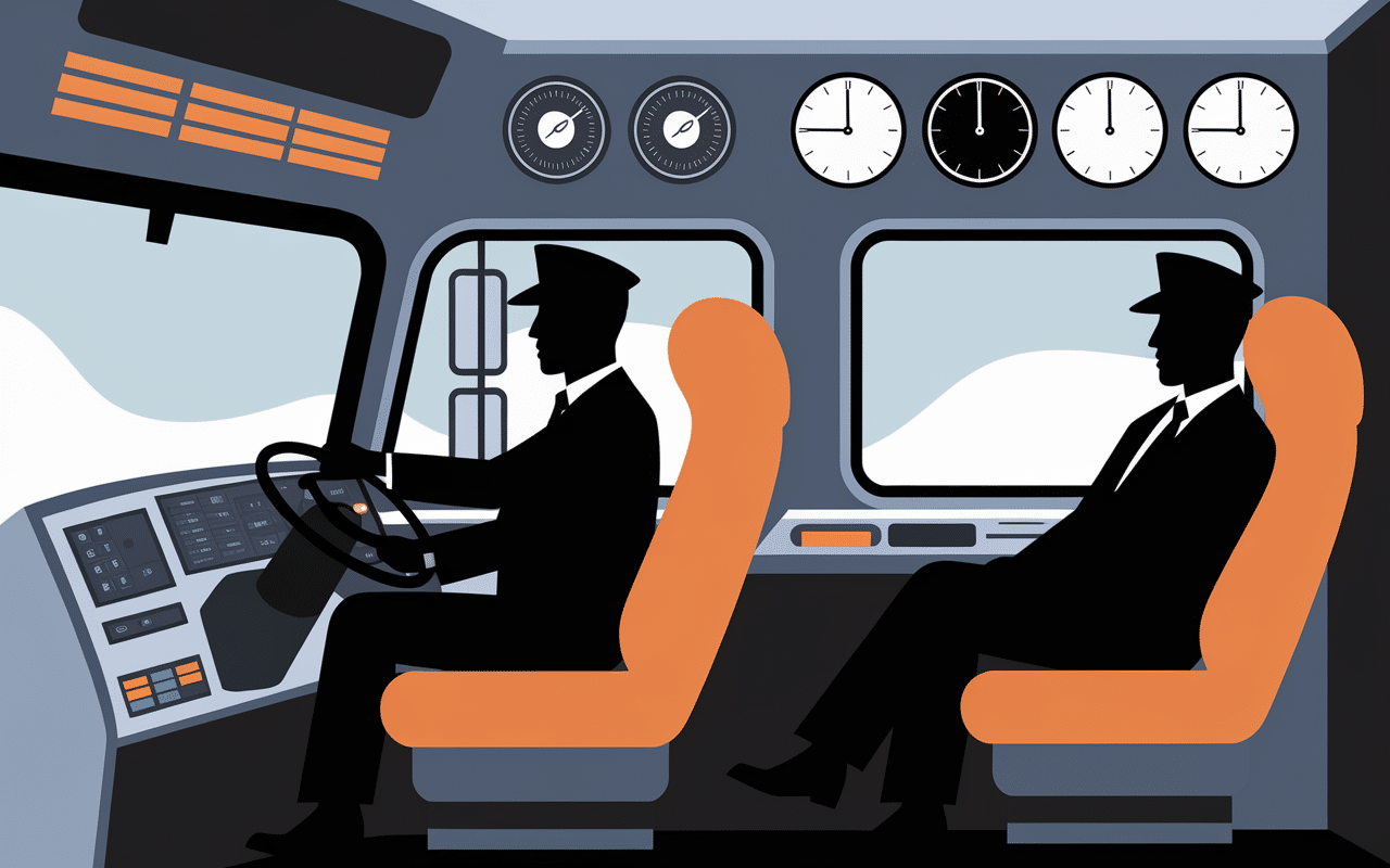 tableau : temps de conduite et de repos conducteurs équipe cabine
