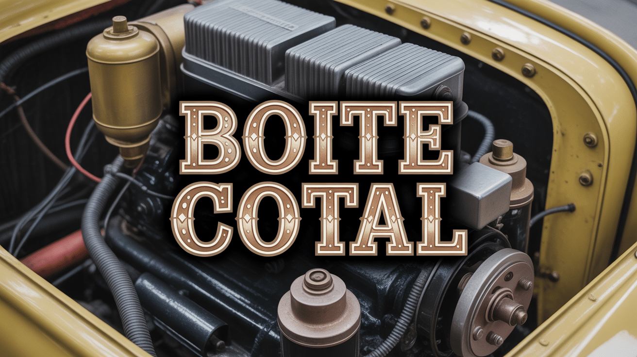 Vue moteur boite Cotal transmission électromagnétique ancienne