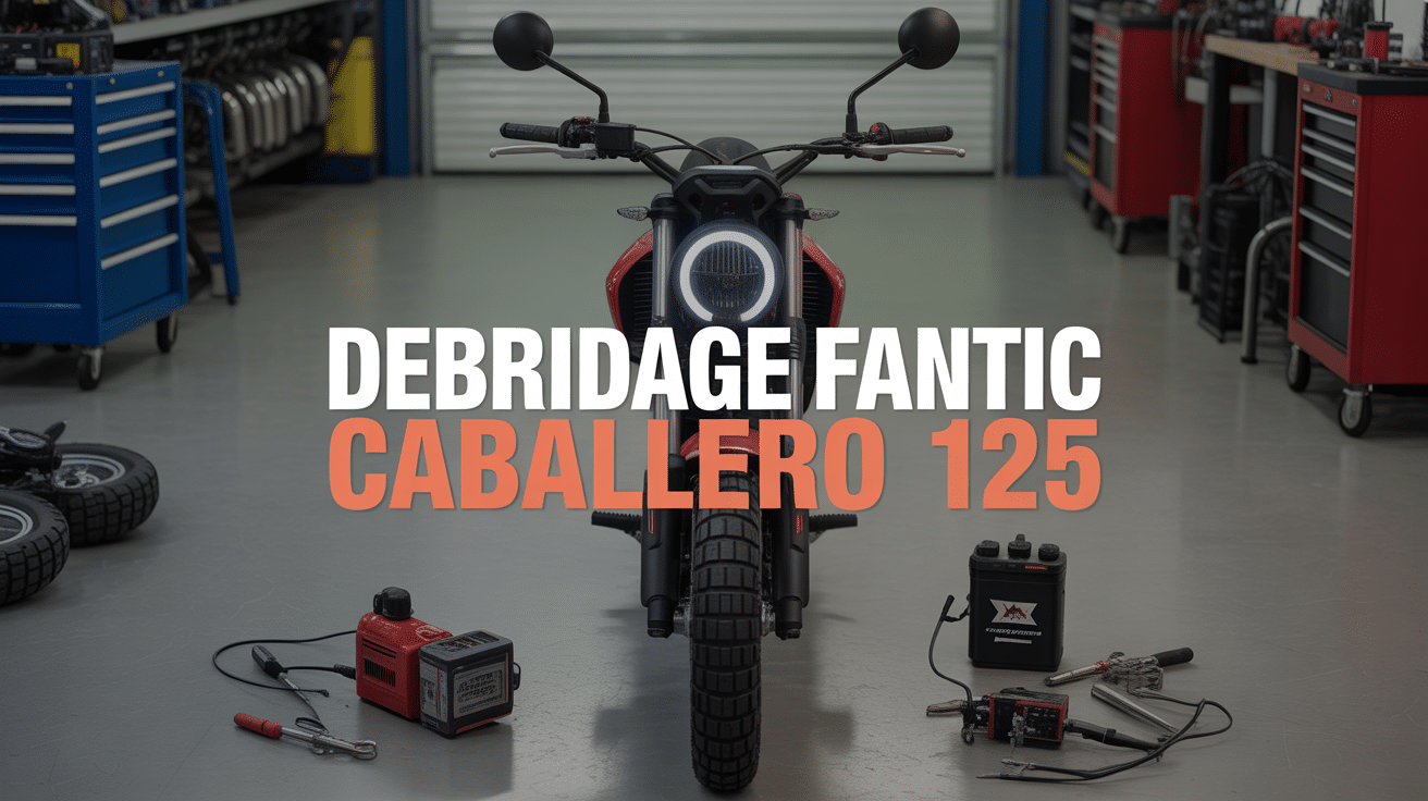fantic caballero 125 débridage vue garage mécanique