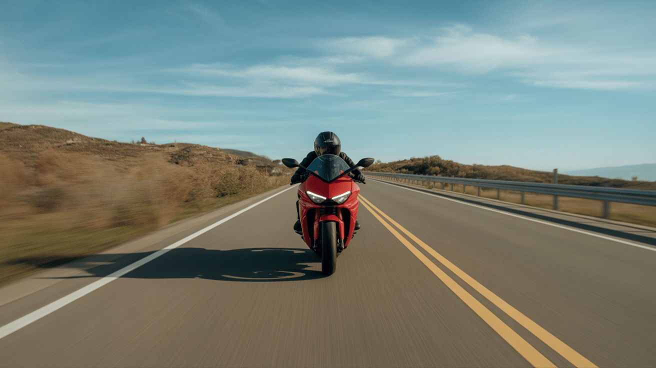 honda cbr 125 vitesse max sur route dégagée
