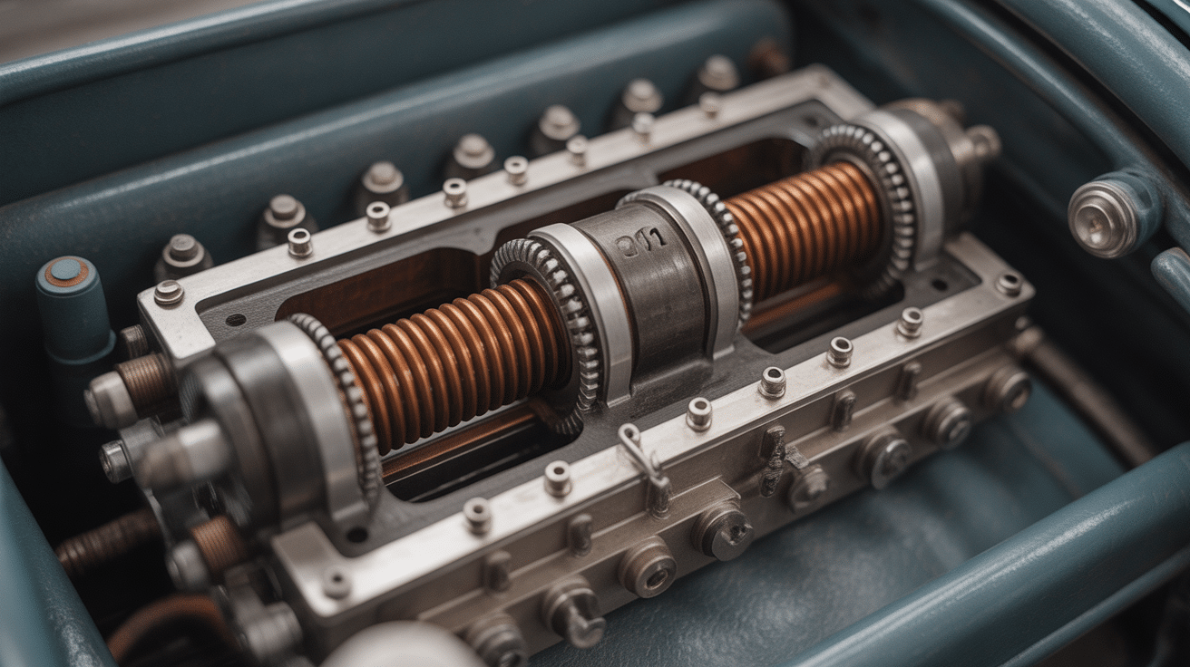 Coupe technique boite Cotal électro-aimants détaillée