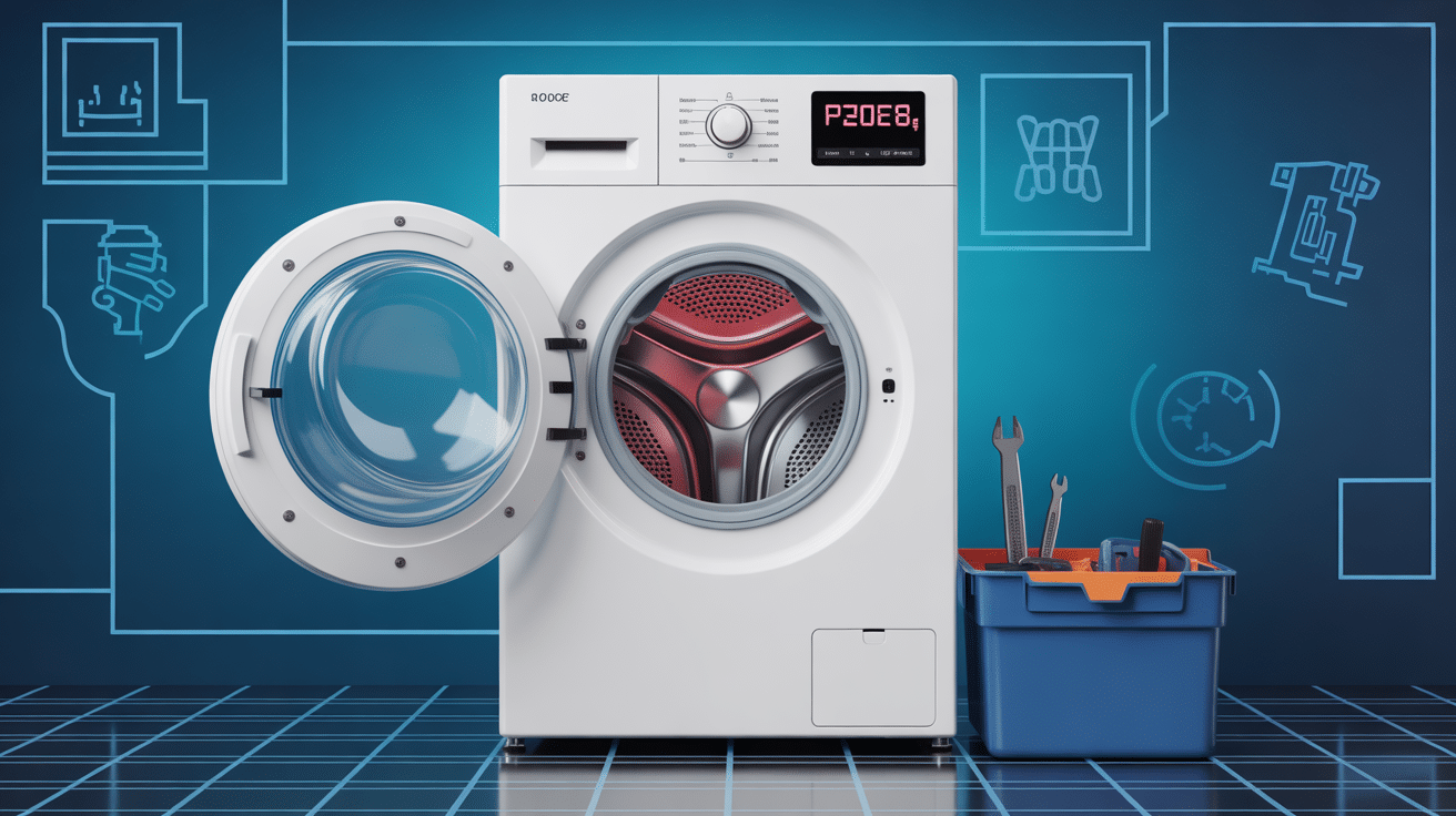 machine à laver affichant p20e8 code erreur